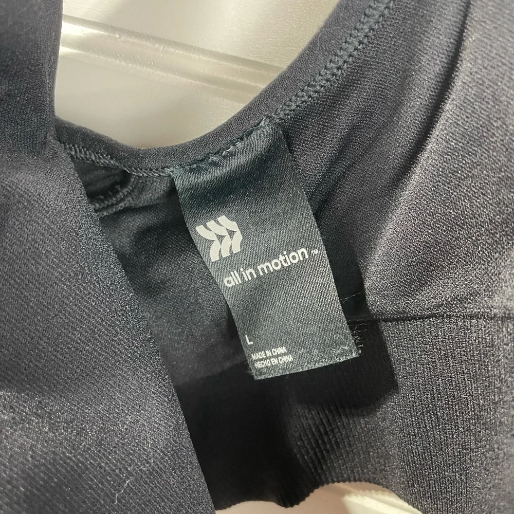 All in Motion Black Sports Bra Large Women’s - Picture 6 of 9